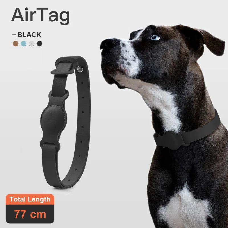 Original Airtag Case Leather Dog Cat Traction Collar For Apple Airtags Location Tracker Pet Anti-lost Device