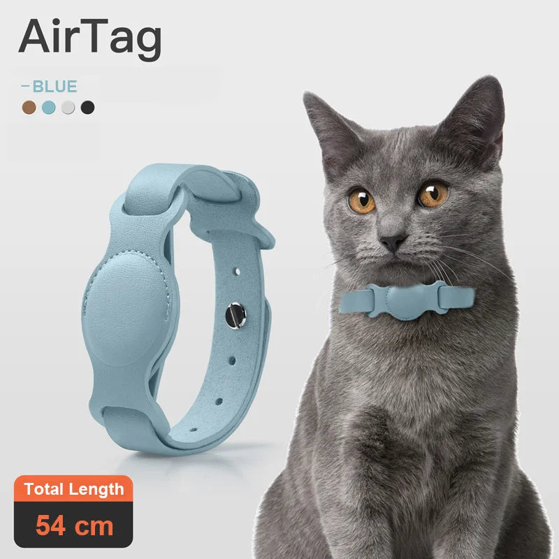 Original Airtag Case Leather Dog Cat Traction Collar For Apple Airtags Location Tracker Pet Anti-lost Device