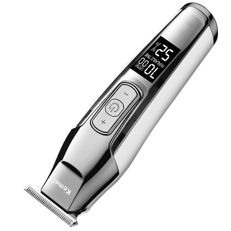 Kemei professional hair trimmer for men beard grooming hair clipper edge rechargeable