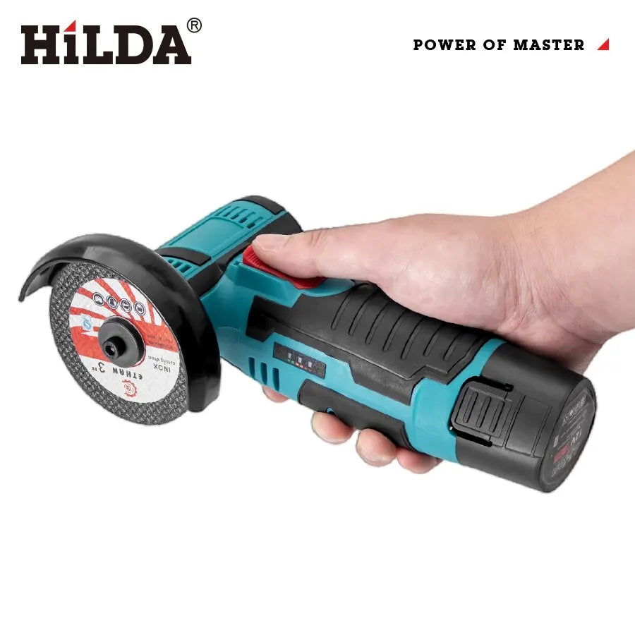 HILDA 12v Mini Angle Grinder Rechargeable Grinding Tool Polishing Grinding Machine