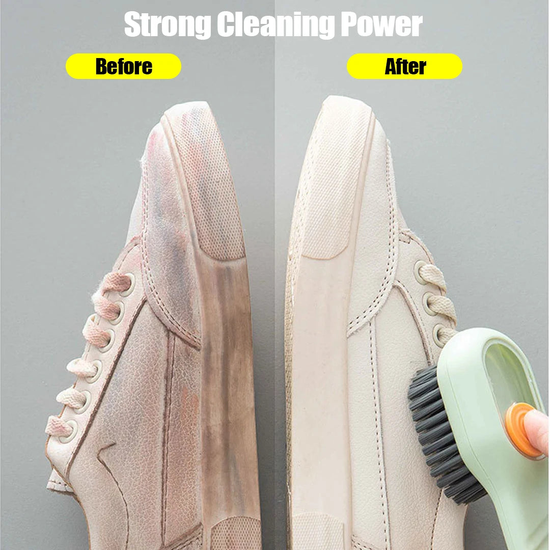 1/2Pcs Multifunctional Cleaning Brush Soft Automatic Liquid Shoe Brush