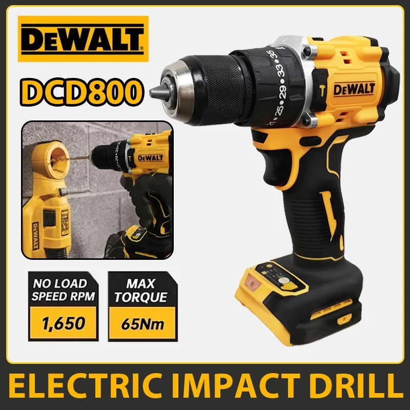 DeWalt DCD800 Electric Drill 20V Brushless Cordless Screwdriver Compact Drill