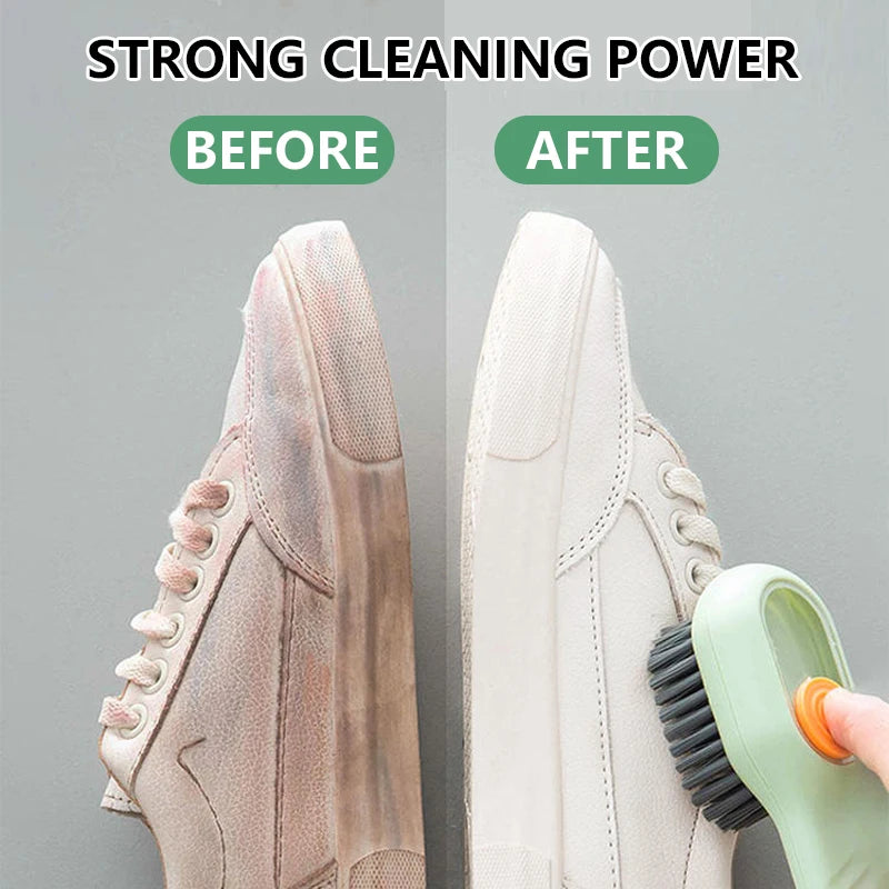 1/2Pcs Multifunctional Cleaning Brush Soft-bristled Liquid Shoe Brush