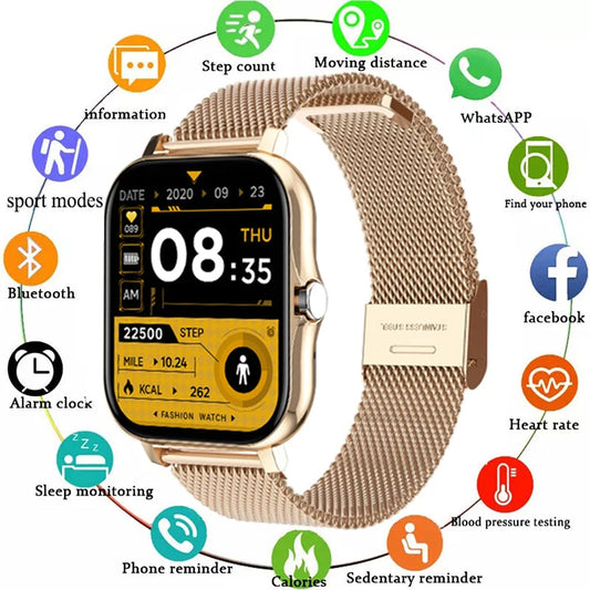 Y13 Smart Watch Men Blood Pressure Waterproof Smartwatch Women Heart Rate Monitor Fitness Tracker