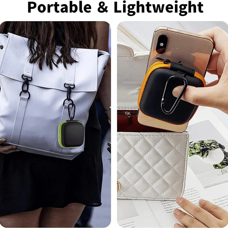 1pc Mini Earphone Protective Bag Box Hard EVA Case Digital Charger Headphone Storage Bag Usb Data Cable Organizer Carrying Pouch