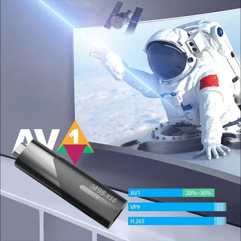 M98-Y10 ATV Smart TV Stick PK DQ06 Allwinner H618 Dual WiFi 2.4G 5G BT5.0 2GB 16GB HD 6K 1080P Android 13 TV Iptv