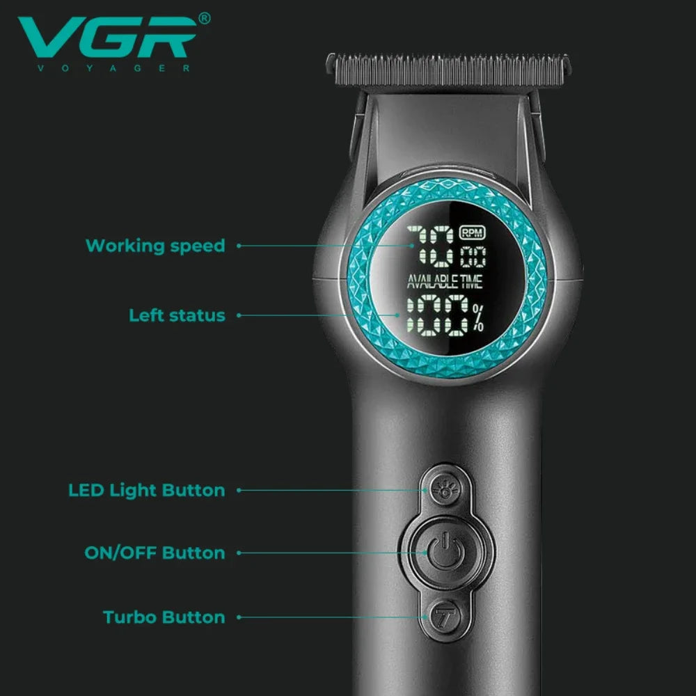 VGR Hair Trimmer Cordless Hair Cutting Machine Barber Electric 8000 RPM Hair Clipper