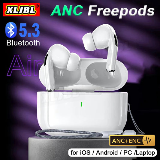 Air Pro FreePods 2 Bluetooth Earpphone Buds 4 Wireless Earbuds Active Noise Cancelling
