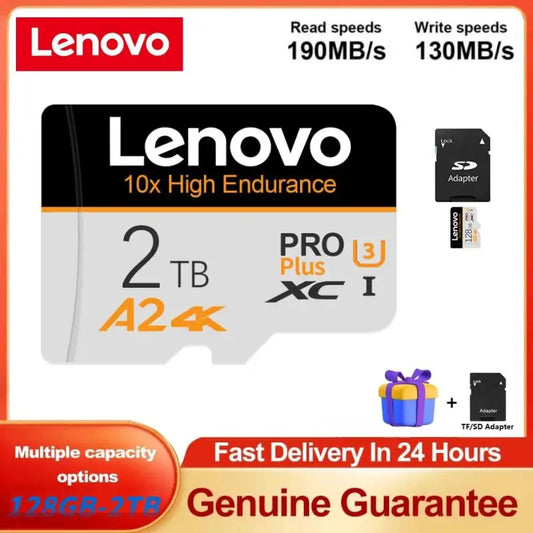 Lenovo Micro Memory SD Card 2tb 1tb 512GB 256GB SD Card SD/TF Flash Card SD Memory Card 128GB
