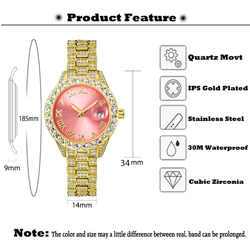 MISSFOX Pink Women Watch Luxury Small Face Elegant Quartz Watches For Ladies