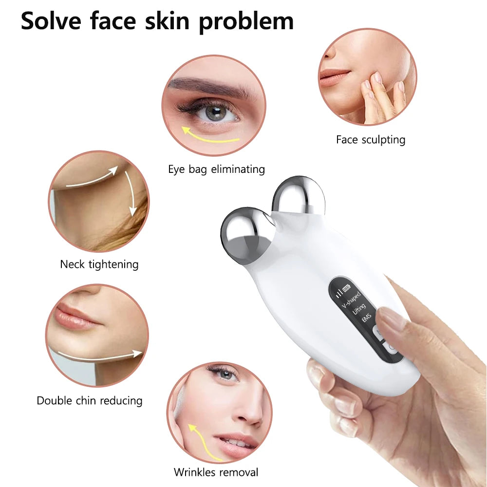 Face Lifting Massager EMS Microcurrent Massager Facial Wrinkle Lift Machine EMS