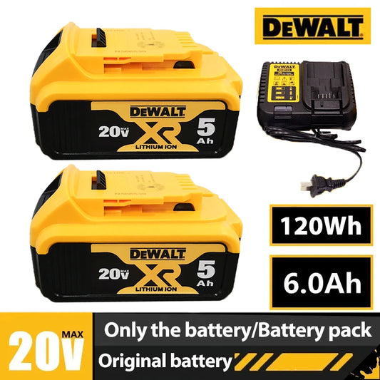 Dewalt Lithium Ion Battery 20V 5.0ah Replacement Li-ion Battery