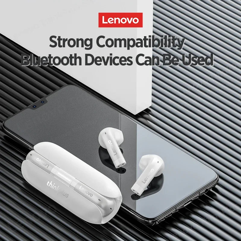 Original Lenovo TW60 TWS Bluetooth 5.3 Earphones HiFi Sound Noise Reduction Low Latency Headset Gaming Earphones Sport Earbud