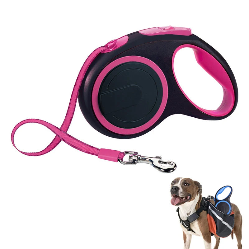 3/5/8M Durable Nylon Retractable Dog Leash Leads Automatic Extending Leash For Small Medium Large Dogs