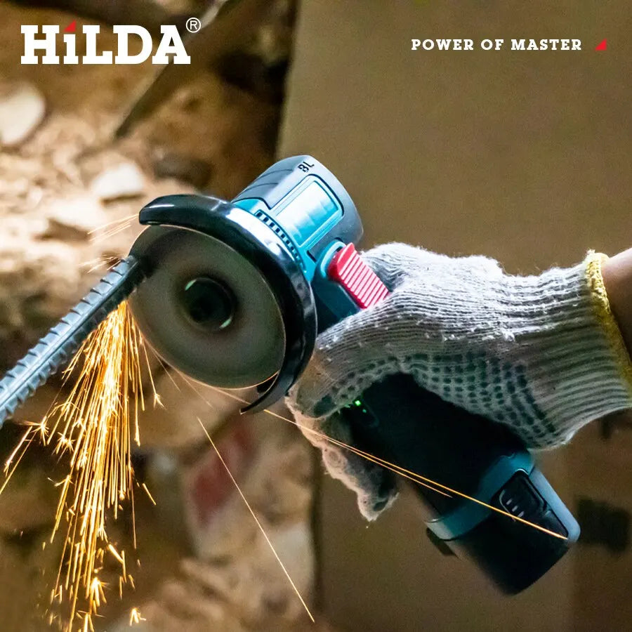 HILDA 12v Mini Angle Grinder Rechargeable Grinding Tool Polishing Grinding Machine