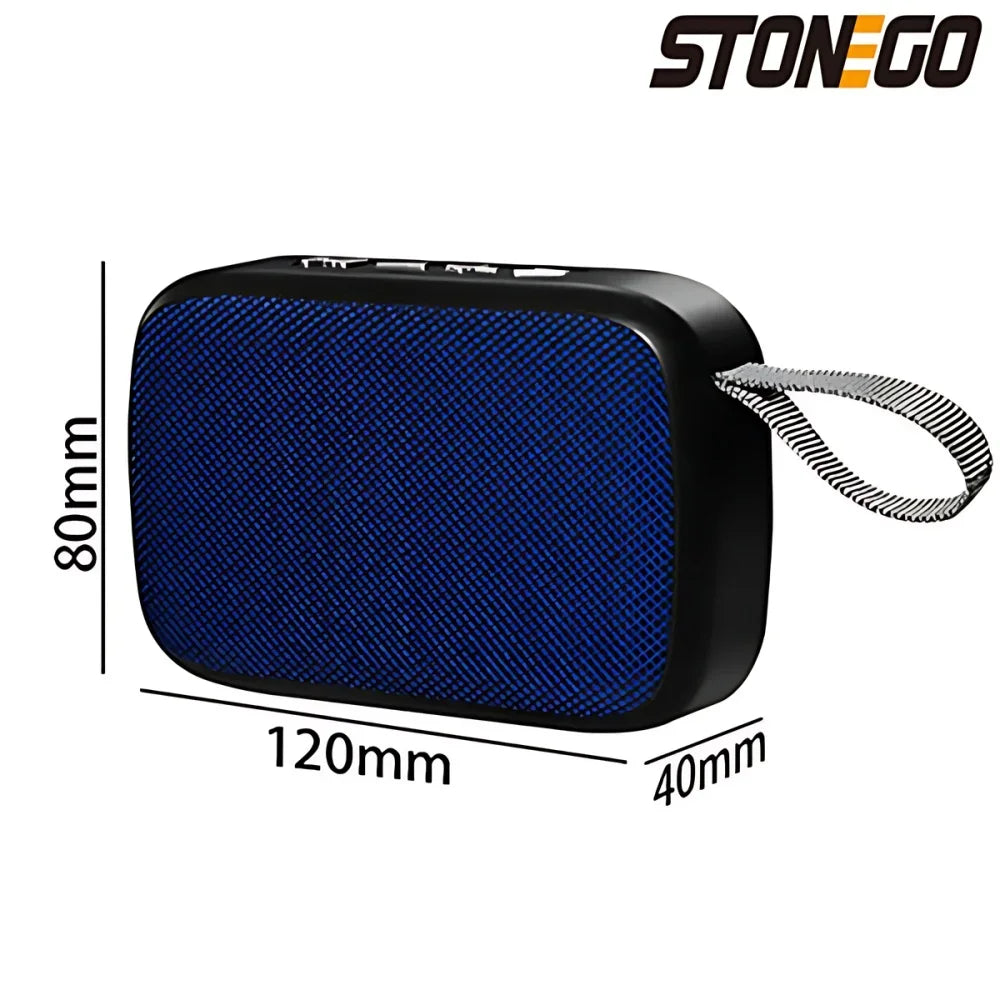 STONEGO 1PC Bluetooth Speakers Portable 3D Stereo Speakers Outdoor Wireless Speakers Support FM-TF Cards