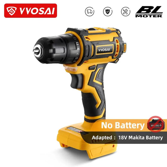 VVOSAI MT-SER 50NM Brushless Electric Drill 25+1 Torque Settings 2-Speeds Electric Power Screwdriver 20V Cordless