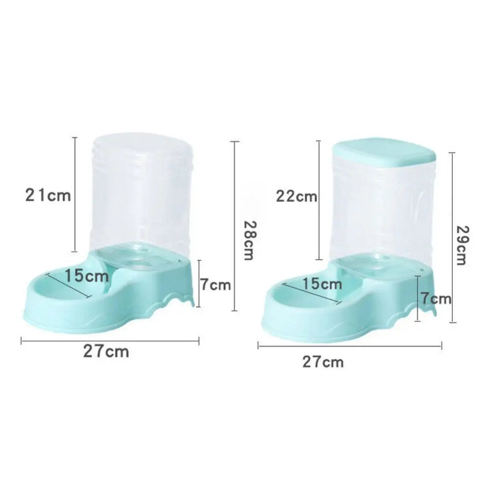 3.8L Automatic Pet Feeder Large Cat Dog Food Dispenser Water Fountain Drink Bowl Corner Dog Bowl Cat Feeding