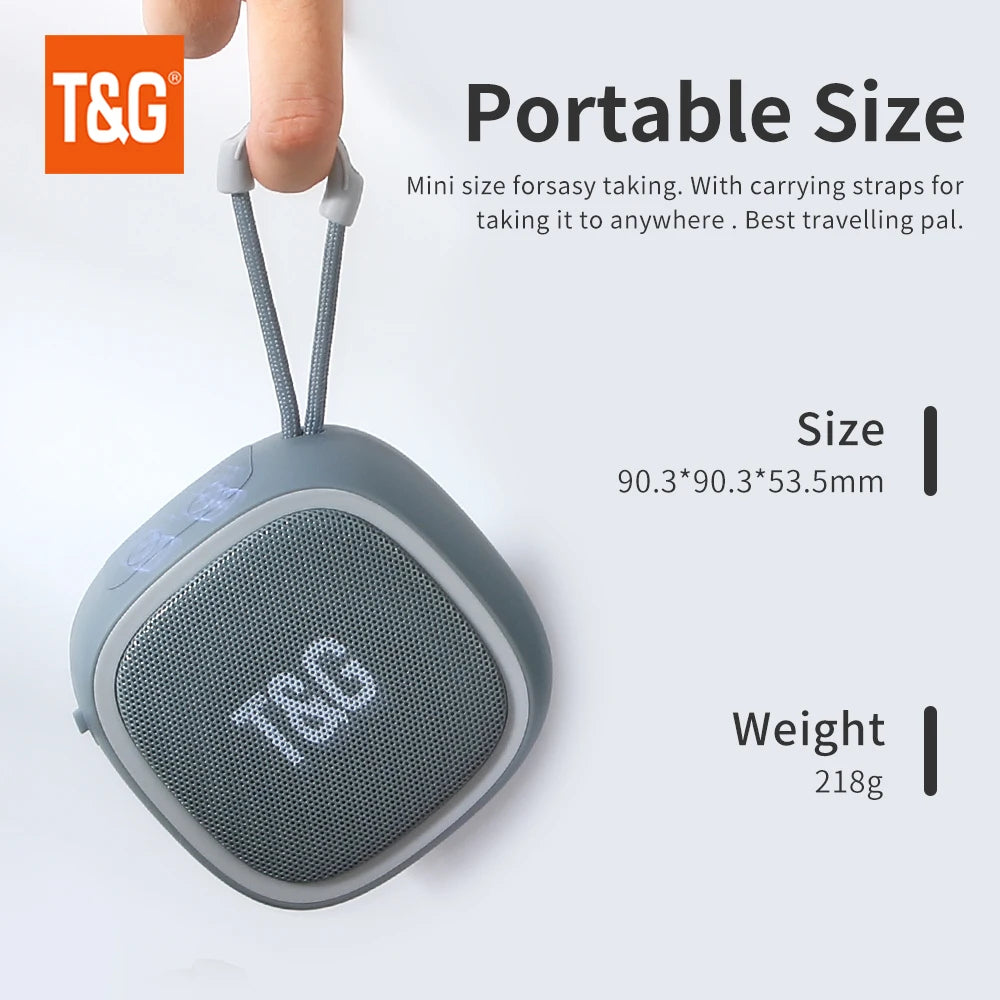 Original TG659 Mini Bluetooth Speaker HIFI Loudspeaker Support TF Card Radio Mini Outdoor Portable APP Control Wireless Speaker