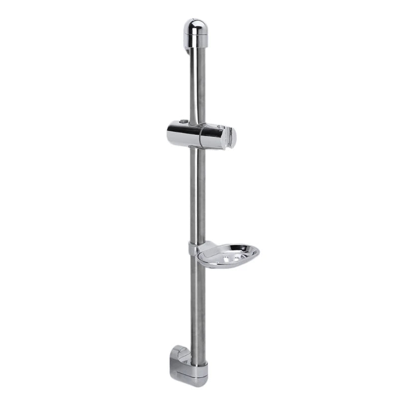 Universal Handheld Shower Rail Slider Holder Slide Bar with Soap Tray Adjustable Angle Shower Holder Lifter Pipe Kit