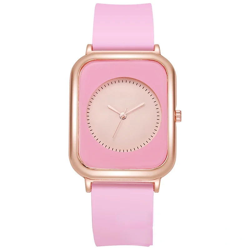 Watch for Women Female Niche High-end and Fashionable Minimalist Silicone Strap for Women's Watch Student Style Fashion Watch