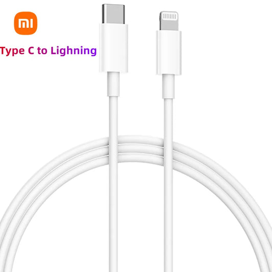 Xiaomi USB C -Lightning Cable for iPhone 14 13 12 11 Pro Max XS XR iPad PD 27W/20W Fast Charging Type C to Lighning Cable Data