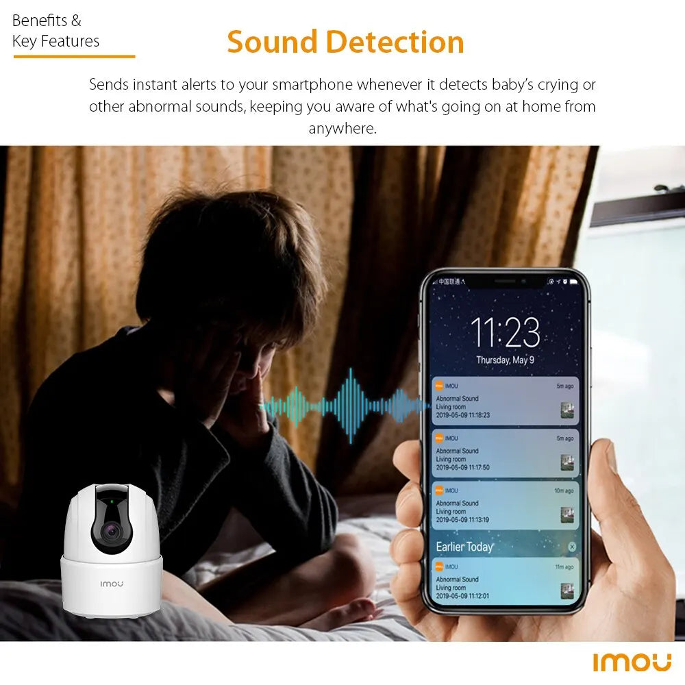 IMOU Ranger 2C 2MP/4MP Home Wifi 360 Camera Human Detection Night Vision Baby Security Surveillance Wireless IP Camera