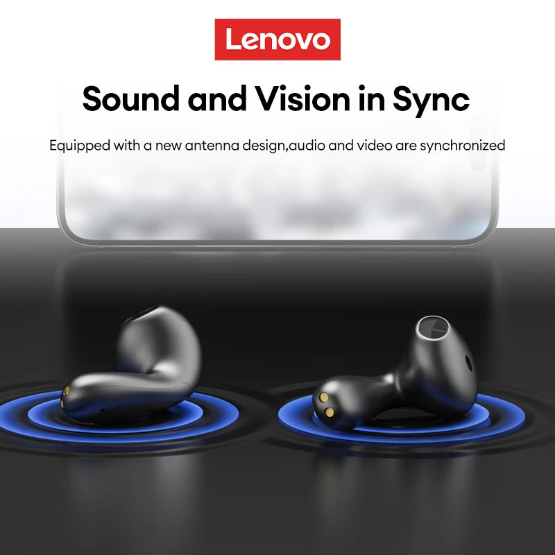 New Choice Lenovo LP48 TWS Wireless Bluetooth 5.4 Earphones Half-In-Ear Music Earbuds Ultra-Long Battery Life Hd Call Headphones