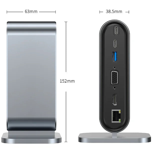 12 in one expansion dock type c vertical multi interface applicable to computer mac docking station