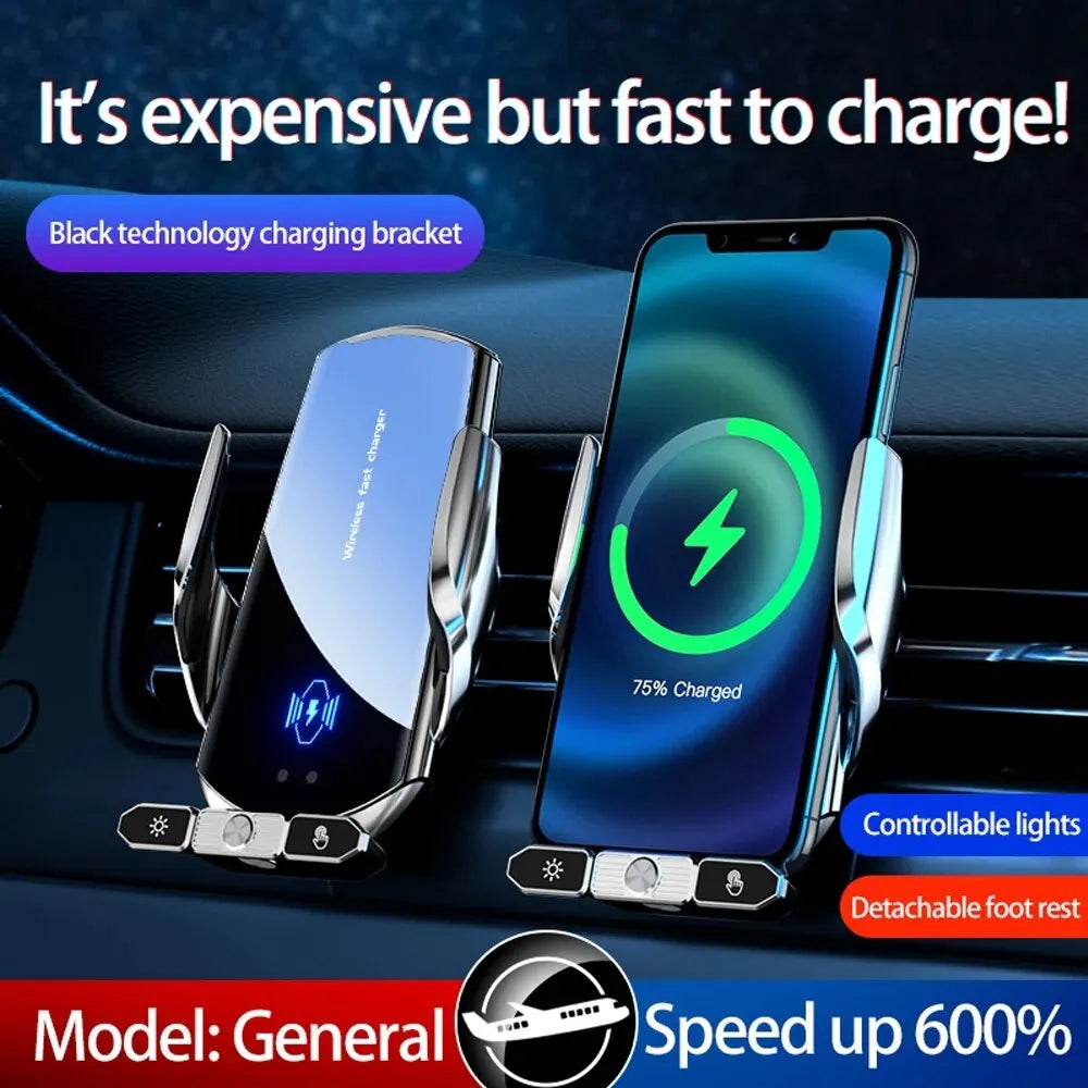 Car Wireless Charger Magnetic Fast Charging Station Air Vent Stand Car  For iPhone 15 14 13 12 Samsung Xiaomi