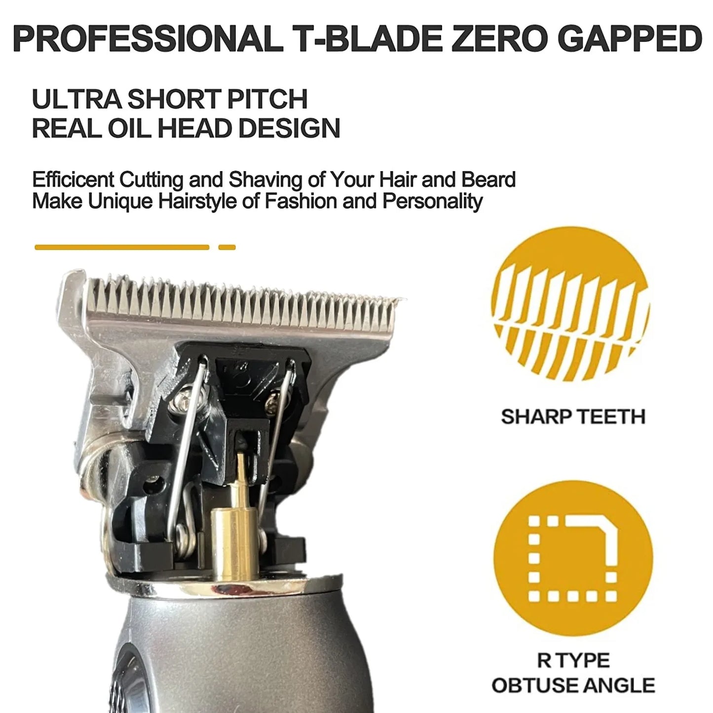 KEMEI Electric T9 Hair Clipper Men's Hair Cutting Machine Professional Engravable