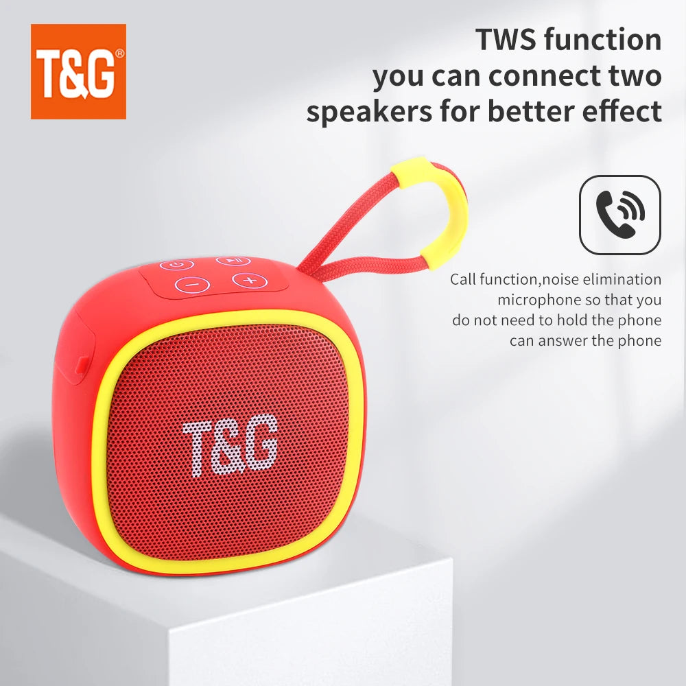 Original TG659 Mini Bluetooth Speaker HIFI Loudspeaker Support TF Card Radio Mini Outdoor Portable APP Control Wireless Speaker