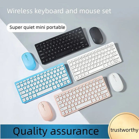 2.4G Wireless Keyboard and Mouse Protable Mini Keyboard Mouse Combo Set For Notebook Laptop Mac Desktop PC Computer Smart TV PS4