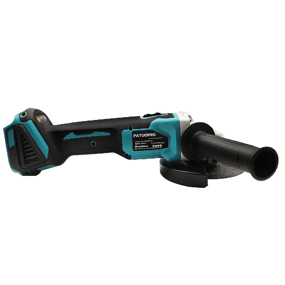 125mm M14 Brushless Angle Grinder Electric Cordless Cutting Machine Power Tool 18V Battery (No Battery)