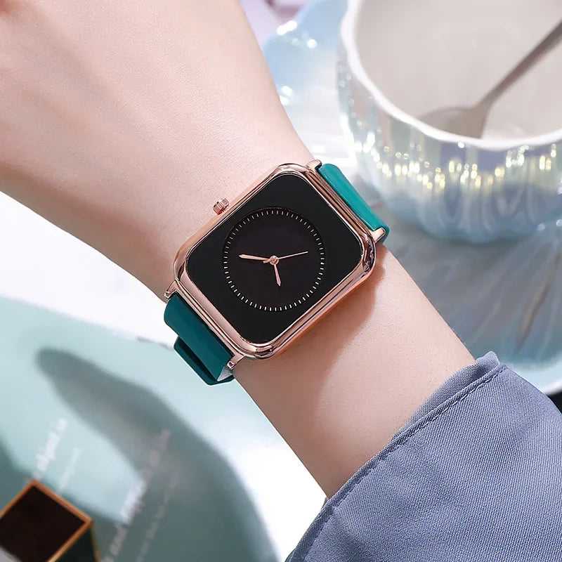 Watch for Women Female Niche High-end and Fashionable Minimalist Silicone Strap for Women's Watch Student Style Fashion Watch