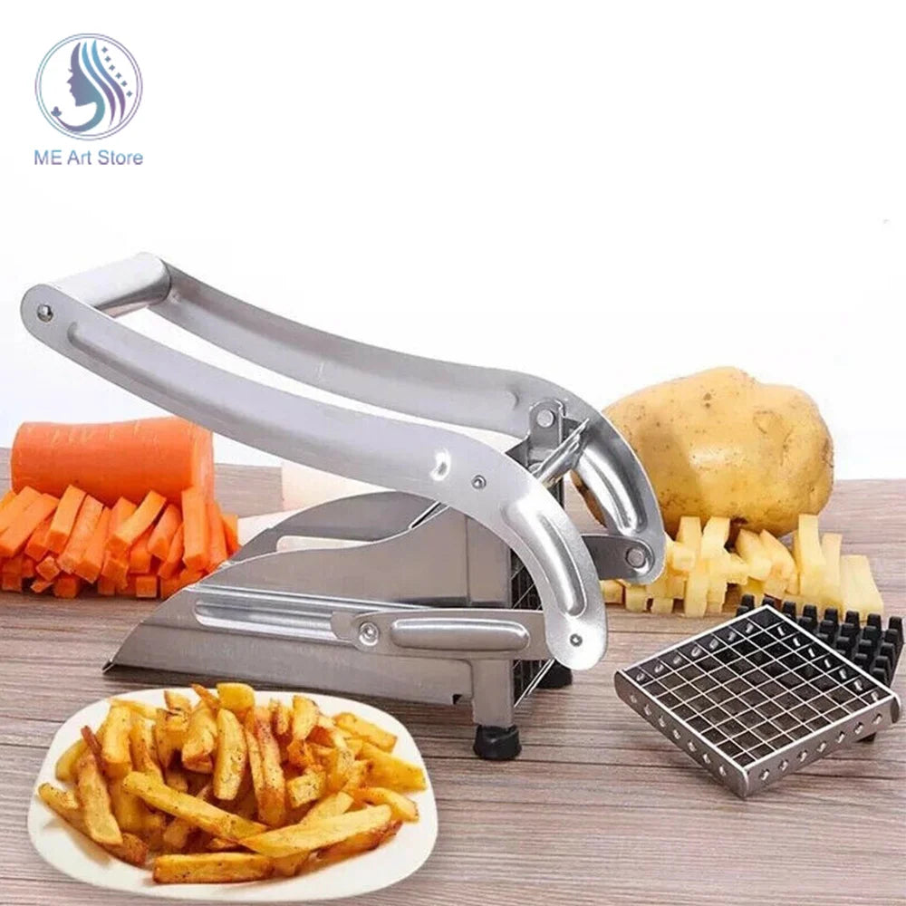 Potato Chips Strip Slicer Stainless Steel French Fries Cutter Chopper Chips Machine