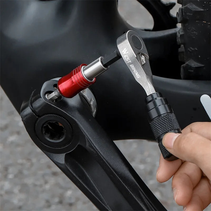 WEST BIKING Bike Repair Tools Sets Professional Cycling Repair Tools Ratchet Wrench Set Tire Lever Bike Pump Toolkit