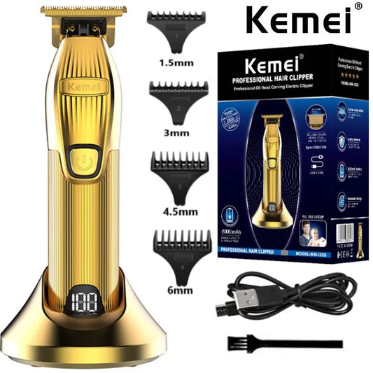 Kemei i32S barber professional hair trimmer for men grooming electric beard trimmer rechargeable
