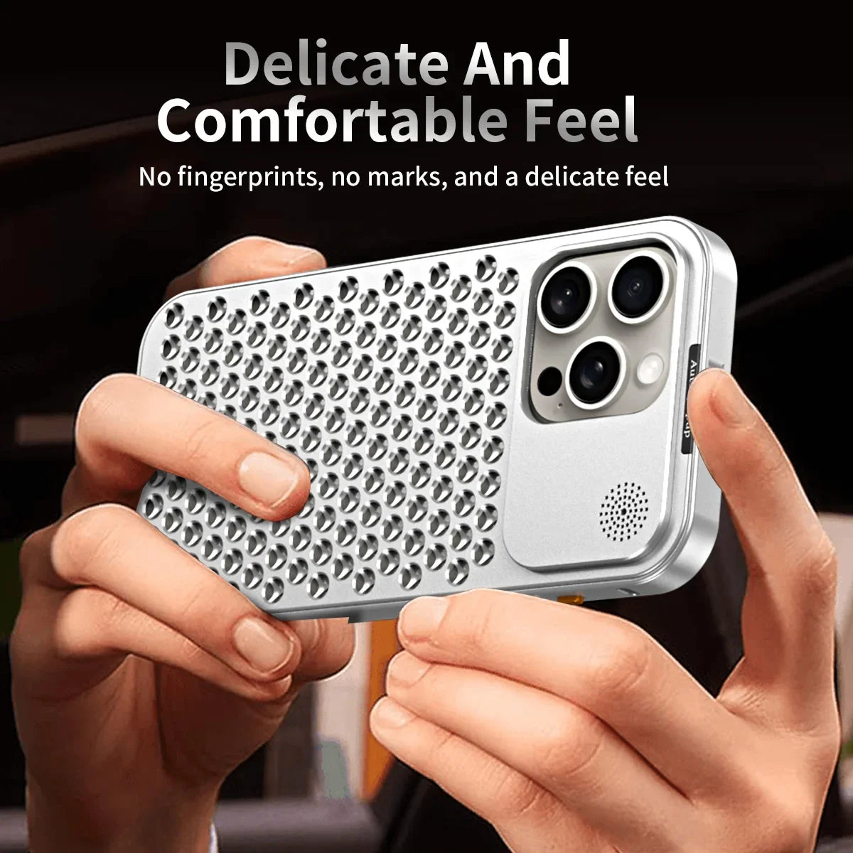 Metal Heat Dissipation Fragrance Phone Case For Iphone 13 12 14 15 Pro Max 15 Plus Aluminum