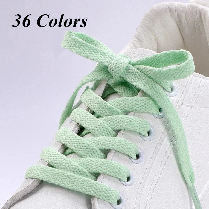 Thicken Laces Shoe Athletic String No Elasticity Flat Shoelaces Of Sport white Leisure women