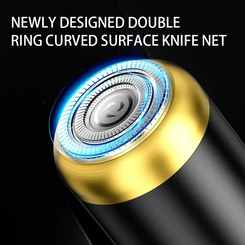 Electric Shaver Men'S Travel Car Aluminum Alloy Mini Shaving Shaver Portable Electric Shaver