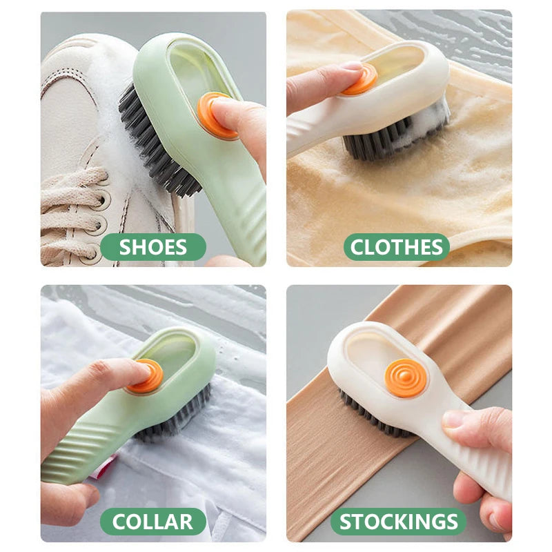 1/2Pcs Multifunctional Cleaning Brush Soft-bristled Liquid Shoe Brush