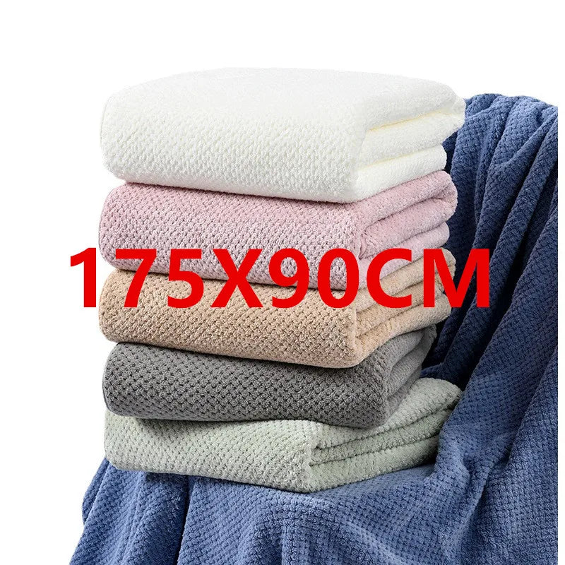 Pineapple large bath towel for household use, thickened adult shower and beauty salon beach towel, quick drying towel