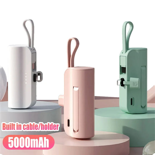 10000mAh Portable Power Bank Mini Fast Charger Auxiliary Battery Capsule Energy
