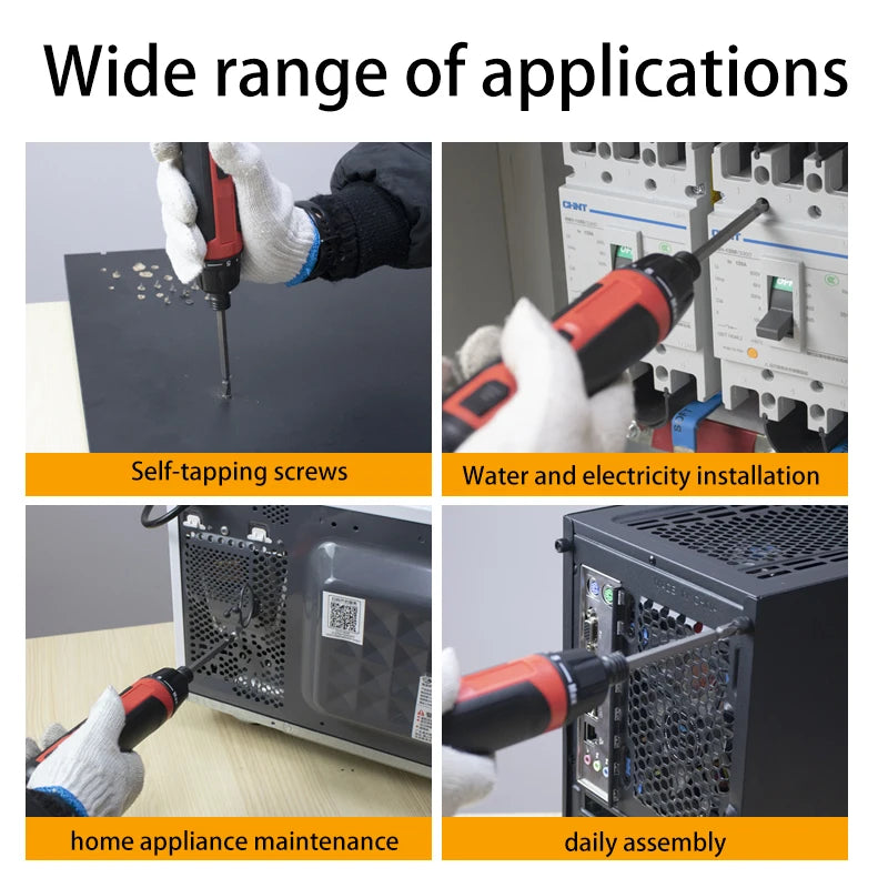 4/6-Speed Torque Cordless Electric Screwdriver 2000mAh Lithium Battery Drill 3.6V Power Tools Set Household Maintenance Repair