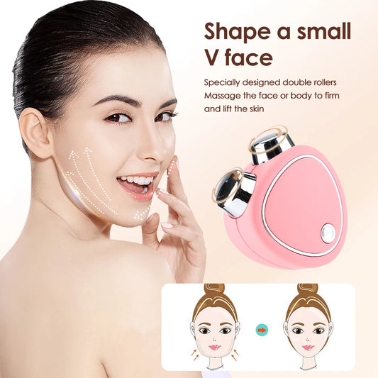EMS Facial Massager Mini Portable Microcurrent Facial Lifting Massage Roller Skin Rejuvenation