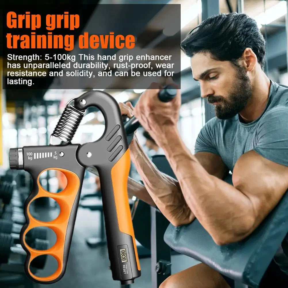 5-100kg Hand Grip Adjustable Strengthener Hand Exerciser With Counter Wrist Forearm And Hand Trainer For Muscle Building