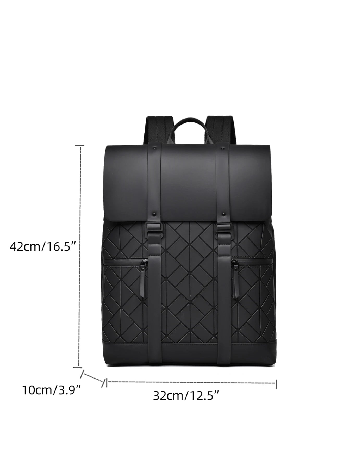 VC Fashionable Luxury Men's Flip Backpack Large Capacity Travel Backpack Simple School Backpacks for Men University Student