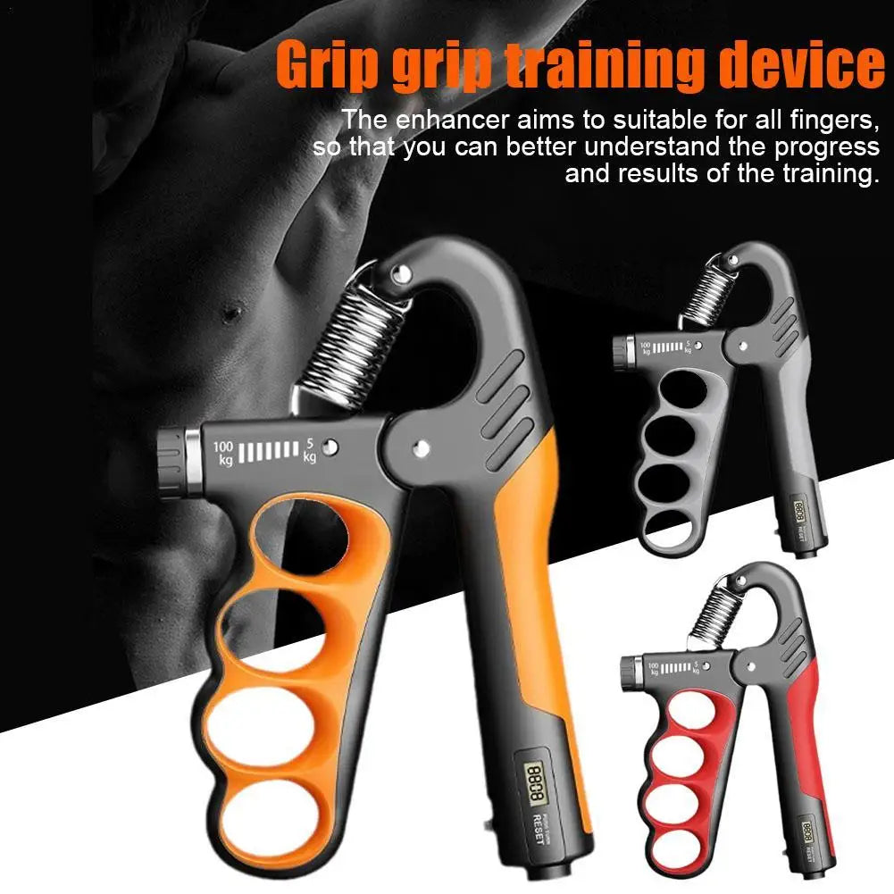 5-100kg Hand Grip Adjustable Strengthener Hand Exerciser With Counter Wrist Forearm And Hand Trainer For Muscle Building