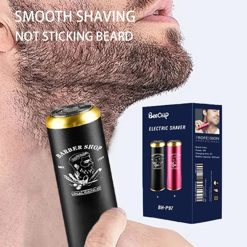 Electric Shaver Men'S Travel Car Aluminum Alloy Mini Shaving Shaver Portable Electric Shaver